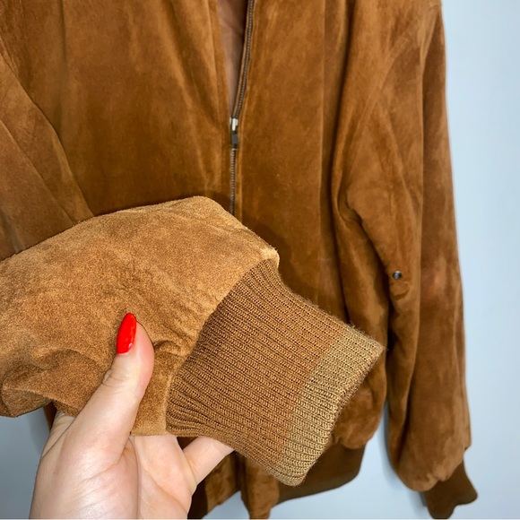 Vintage 70’s Stratojat Suede Bomber Jacket - Picture 6 of 9